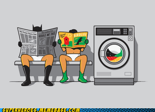 My superpower? Laundry Woman. Zap! Pow! Holy Clean Tidy Whities!